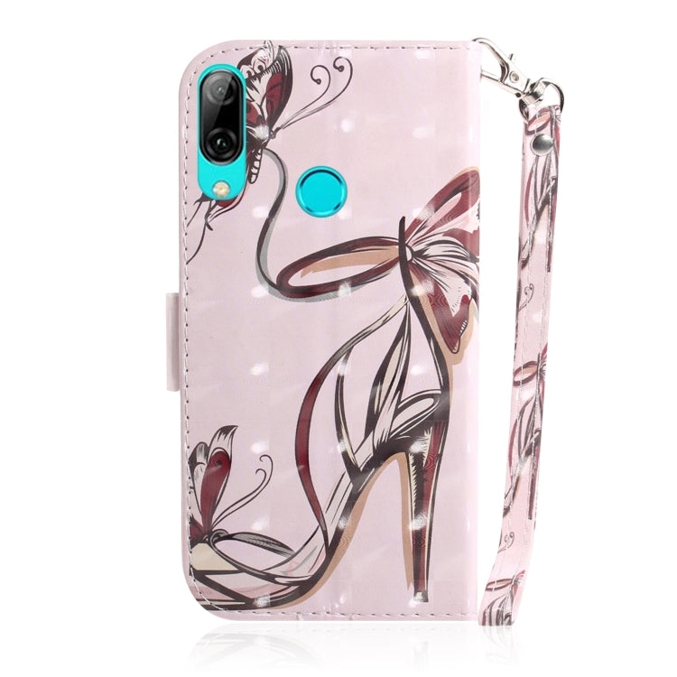 3D Painting Pattern Coloured Drawing Horizontal Flip Leather Case with Holder & Card Slots & Wallet For Huawei P Smart (2019) / Honor 10 Lite(Butterfly High Heels) - Honor Cases by buy2fix | Online Shopping UK | buy2fix