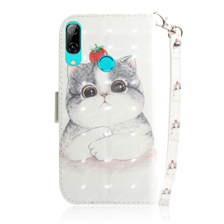3D Painting Pattern Coloured Drawing Horizontal Flip Leather Case with Holder & Card Slots & Wallet For Huawei P Smart (2019) / Honor 10 Lite(Cute Cat) - Honor Cases by buy2fix | Online Shopping UK | buy2fix