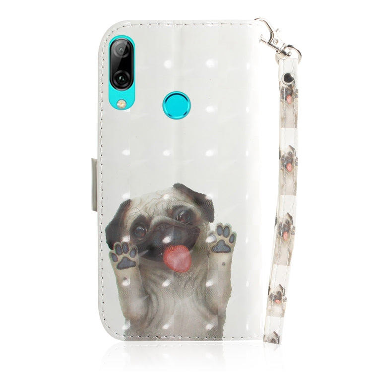 3D Painting Pattern Coloured Drawing Horizontal Flip Leather Case with Holder & Card Slots & Wallet For Huawei P Smart (2019) / Honor 10 Lite(Pug) - Honor Cases by buy2fix | Online Shopping UK | buy2fix