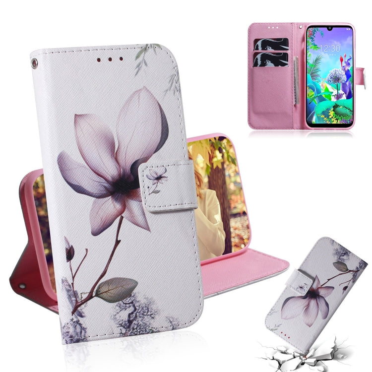 Painting Pattern Coloured Drawing Horizontal Flip Leather Case with Holder & Card Slots & Wallet for LG Q60(Magnolia) - LG Cases by buy2fix | Online Shopping UK | buy2fix