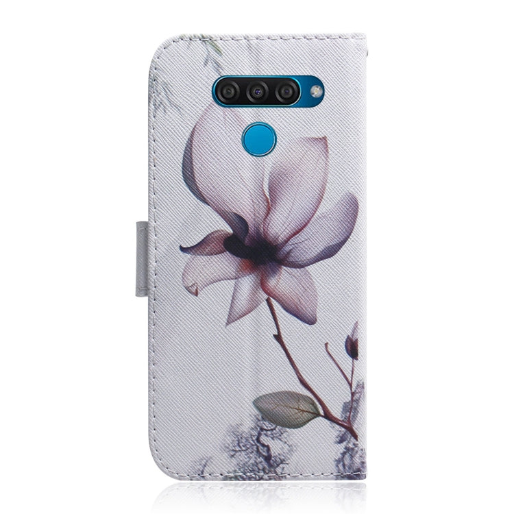 Painting Pattern Coloured Drawing Horizontal Flip Leather Case with Holder & Card Slots & Wallet for LG Q60(Magnolia) - LG Cases by buy2fix | Online Shopping UK | buy2fix