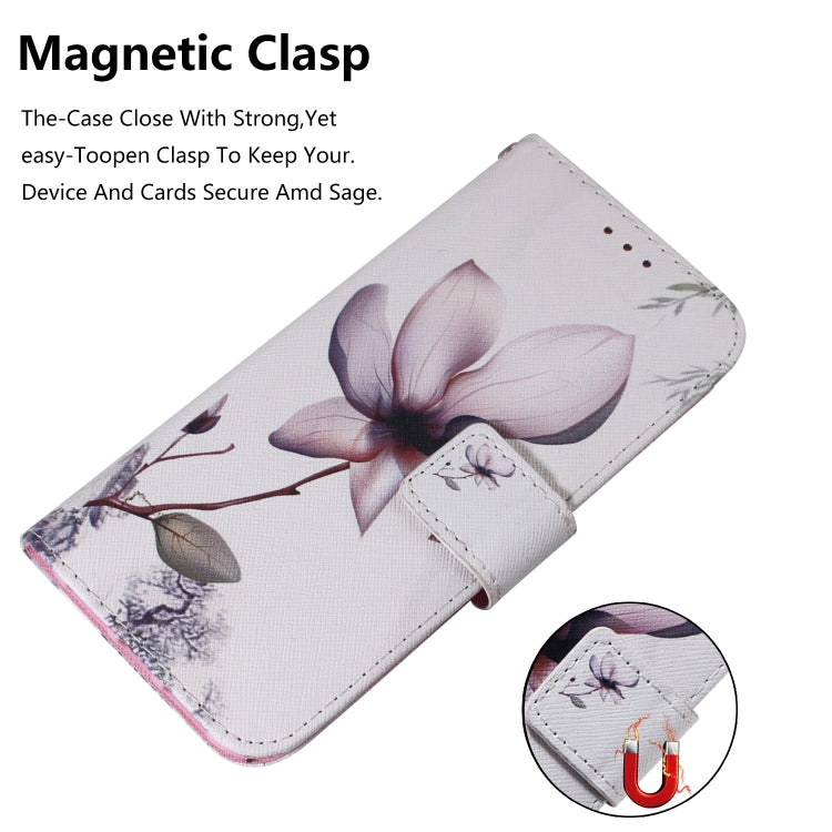 Painting Pattern Coloured Drawing Horizontal Flip Leather Case with Holder & Card Slots & Wallet for LG Q60(Magnolia) - LG Cases by buy2fix | Online Shopping UK | buy2fix