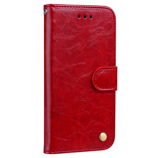 Business Style Oil Wax Texture Horizontal Flip Leather Case for Xiaomi Redmi 7A, with Holder & Card Slots & Wallet(Red) by buy2fix