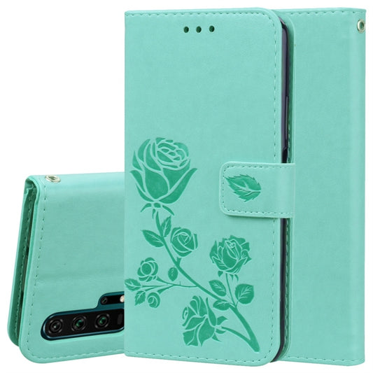 Rose Embossed Horizontal Flip PU Leather Case with Holder & Card Slots & Wallet for Huawei Honor 20 Pro(Green) - Honor Cases by buy2fix | Online Shopping UK | buy2fix