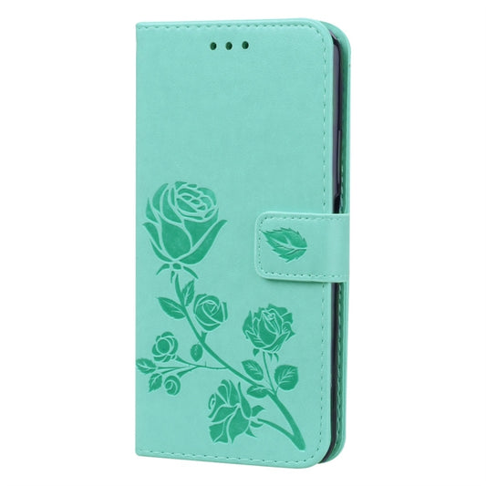 Rose Embossed Horizontal Flip PU Leather Case with Holder & Card Slots & Wallet for Huawei Honor 20 Pro(Green) - Honor Cases by buy2fix | Online Shopping UK | buy2fix