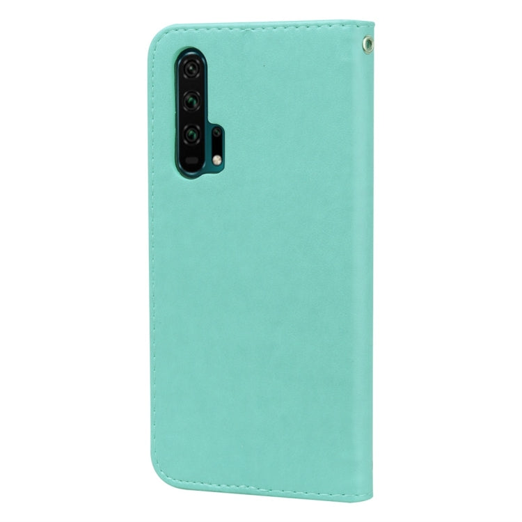 Rose Embossed Horizontal Flip PU Leather Case with Holder & Card Slots & Wallet for Huawei Honor 20 Pro(Green) - Honor Cases by buy2fix | Online Shopping UK | buy2fix