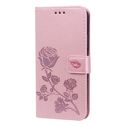 Rose Embossed Horizontal Flip PU Leather Case with Holder & Card Slots & Wallet for Huawei Honor 20 Pro(Rose Gold) - Honor Cases by buy2fix | Online Shopping UK | buy2fix