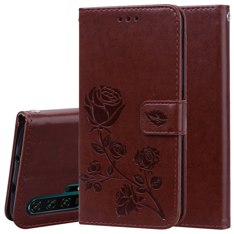 Rose Embossed Horizontal Flip PU Leather Case with Holder & Card Slots & Wallet for Huawei Honor 20 Pro(Brown) - Honor Cases by buy2fix | Online Shopping UK | buy2fix