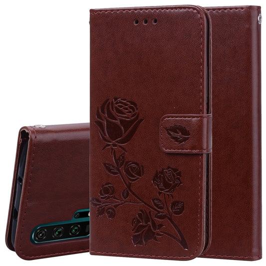 Rose Embossed Horizontal Flip PU Leather Case with Holder & Card Slots & Wallet for Huawei Honor 20 Pro(Brown) - Honor Cases by buy2fix | Online Shopping UK | buy2fix