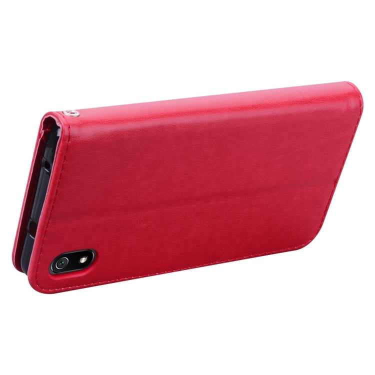 Rose Embossed Horizontal Flip PU Leather Case with Holder & Card Slots & Wallet for Xiaomi Redmi 7A(Red) by buy2fix