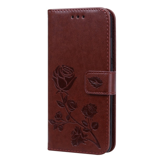 Rose Embossed Horizontal Flip PU Leather Case with Holder & Card Slots & Wallet for Xiaomi Redmi 7A(Brown) by buy2fix