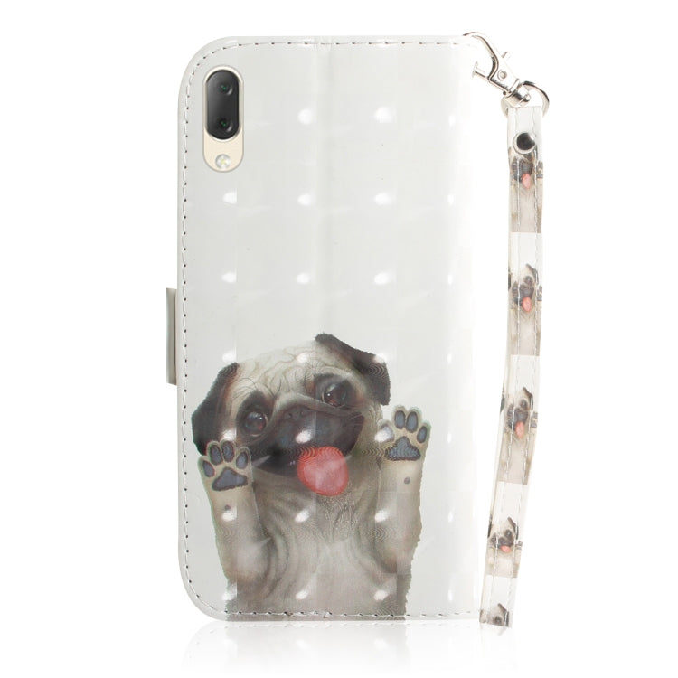 3D Painting Pattern Coloured Drawing Horizontal Flip Leather Case with Holder & Card Slots & Wallet For Sony Xperia L3(Pug) - Sony Cases by buy2fix | Online Shopping UK | buy2fix