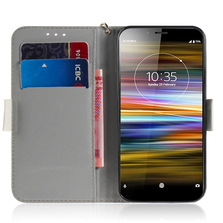 3D Painting Pattern Coloured Drawing Horizontal Flip Leather Case with Holder & Card Slots & Wallet For Sony Xperia L3(Pug) - Sony Cases by buy2fix | Online Shopping UK | buy2fix