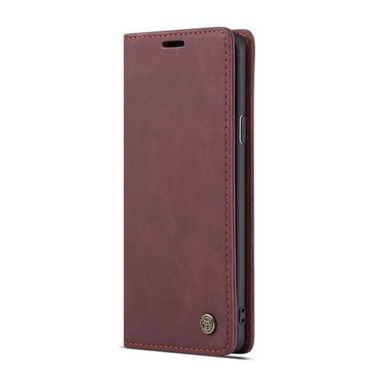 CaseMe-013 Multifunctional Retro Frosted Horizontal Flip Leather Case with Card Slot & Holder & Wallet for Galaxy S8 Plus(Wine Red) by CaseMe