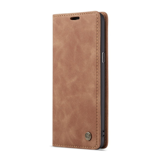 CaseMe-013 Multifunctional Retro Frosted Horizontal Flip Leather Case with Card Slot & Holder & Wallet for Galaxy S9 Plus(Brown) by CaseMe