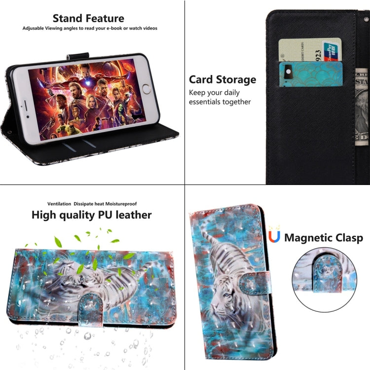 3D Coloured Drawing Pattern Horizontal Flip Leather Case with Holder & Card Slots & Wallet & Lanyard for Huawei Honor 20 Lite(Downhill Tiger) - Honor Cases by buy2fix | Online Shopping UK | buy2fix