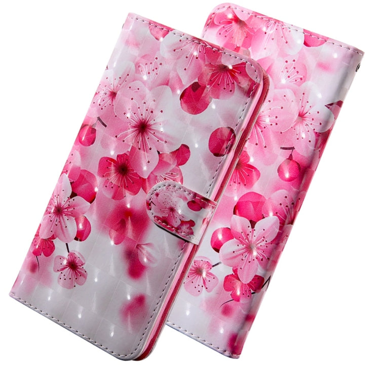 3D Coloured Drawing Pattern Horizontal Flip Leather Case with Holder & Card Slots & Wallet & Lanyard for LG K50 / Q60(Red Flower) - LG Cases by buy2fix | Online Shopping UK | buy2fix