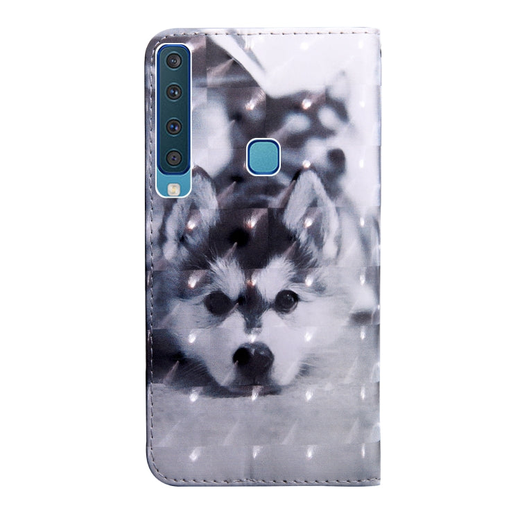 3D Painting Pattern Coloured Drawing Horizontal Flip TPU + PU Leather Case with Holder & Card Slots & Wallet For Galaxy A9 (2018)(Husky) - Galaxy Phone Cases by buy2fix | Online Shopping UK | buy2fix