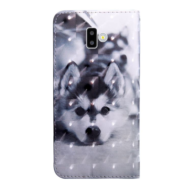 3D Painting Pattern Coloured Drawing Horizontal Flip TPU + PU Leather Case with Holder & Card Slots & Wallet For Galaxy J6+(Husky) - Galaxy Phone Cases by buy2fix | Online Shopping UK | buy2fix