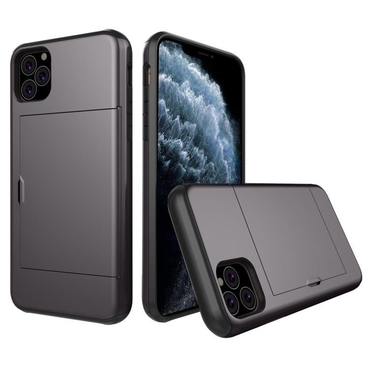 For iPhone 11 Pro Shockproof Rugged Armor Protective Case with Card Slot (Grey) - iPhone 11 Pro Cases by buy2fix | Online Shopping UK | buy2fix