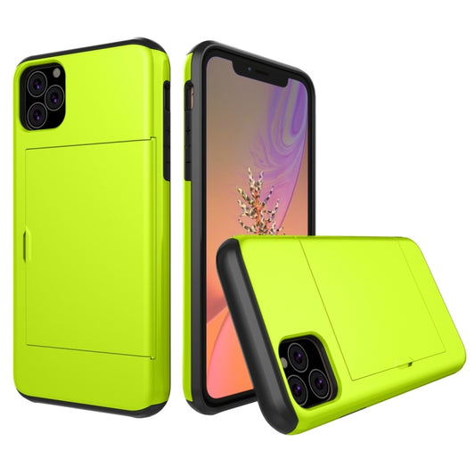 For iPhone 11 Pro Shockproof Rugged Armor Protective Case with Card Slot (Green) by buy2fix