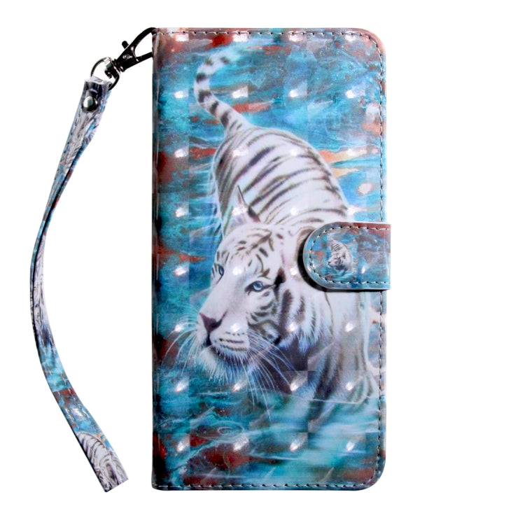 3D Painting Pattern Coloured Drawing Horizontal Flip TPU + PU Leather Case with Holder & Card Slots & Wallet, For:For Galaxy A10(Tiger) - Galaxy Phone Cases by buy2fix | Online Shopping UK | buy2fix