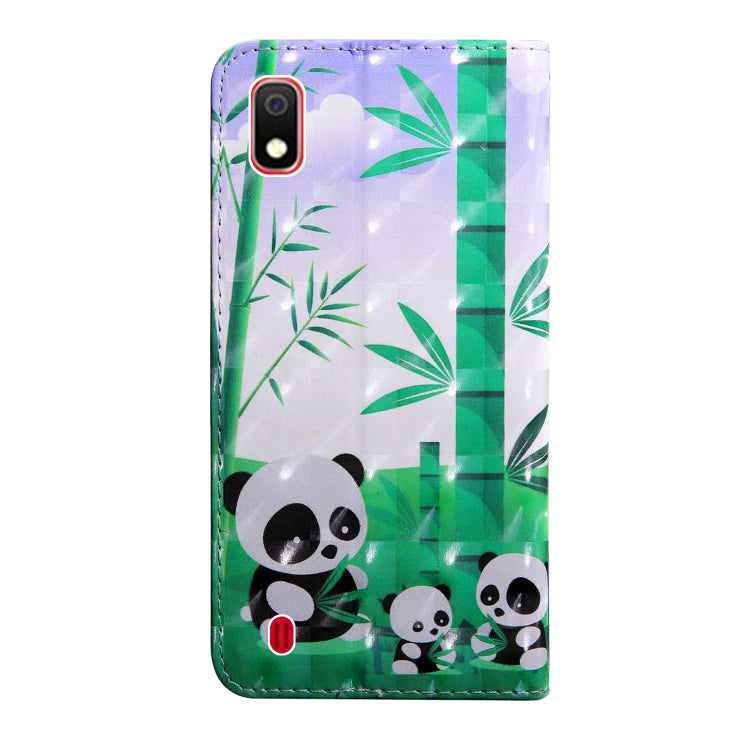 3D Painting Pattern Coloured Drawing Horizontal Flip TPU + PU Leather Case with Holder & Card Slots & Wallet, For:For Galaxy A10(Bamboo Panda) - Galaxy Phone Cases by buy2fix | Online Shopping UK | buy2fix