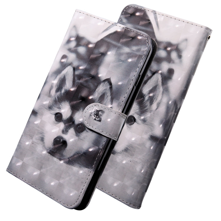 3D Painting Pattern Coloured Drawing Horizontal Flip TPU + PU Leather Case with Holder & Card Slots & Wallet, For:For Galaxy A40(Husky) - Galaxy Phone Cases by buy2fix | Online Shopping UK | buy2fix