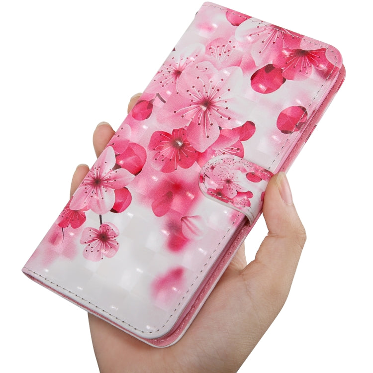 3D Painting Pattern Coloured Drawing Horizontal Flip TPU + PU Leather Case with Holder & Card Slots & Wallet, For:For Galaxy A40(Red Flower) - Galaxy Phone Cases by buy2fix | Online Shopping UK | buy2fix