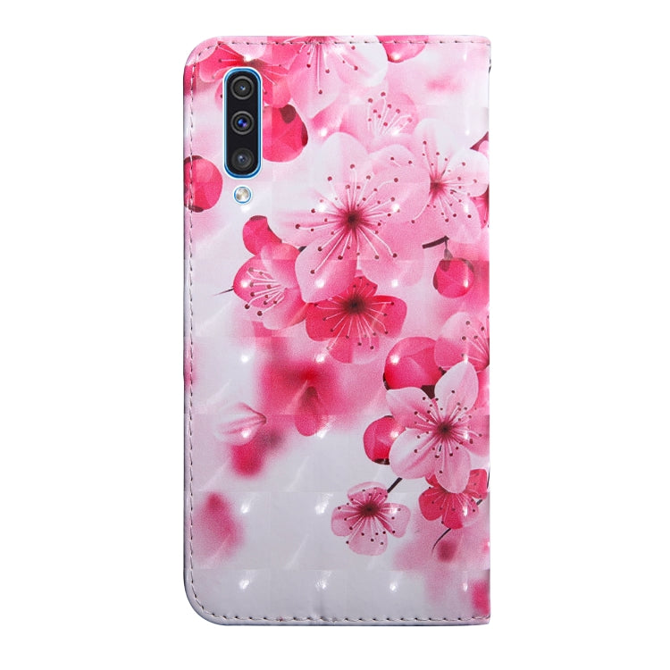 3D Painting Pattern Coloured Drawing Horizontal Flip TPU + PU Leather Case with Holder & Card Slots & Wallet, For:For Galaxy A70(Red Flower) - Galaxy Phone Cases by buy2fix | Online Shopping UK | buy2fix