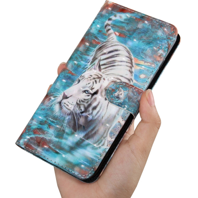 3D Painting Pattern Coloured Drawing Horizontal Flip TPU + PU Leather Case with Holder & Card Slots & Wallet, For:For Galaxy A70(Tiger) - Galaxy Phone Cases by buy2fix | Online Shopping UK | buy2fix