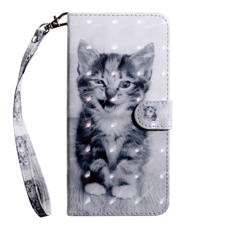 3D Painting Pattern Coloured Drawing Horizontal Flip TPU + PU Leather Case with Holder & Card Slots & Wallet, For:For Sony Xperia L3(Smile Cat) - Sony Cases by buy2fix | Online Shopping UK | buy2fix