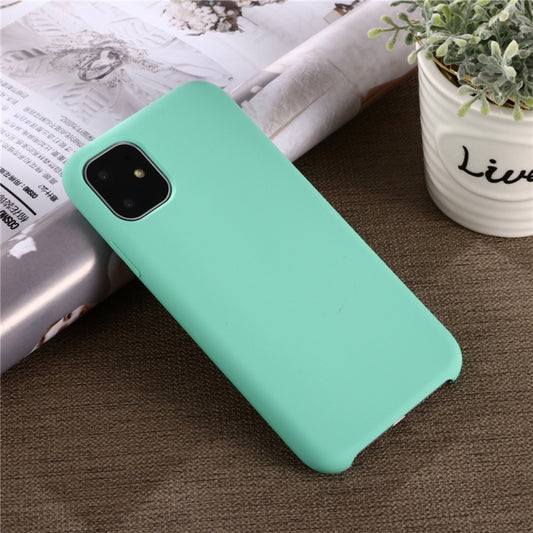 For iPhone 11 Pro Solid Color Liquid Silicone Shockproof Case (Blue Green) by buy2fix