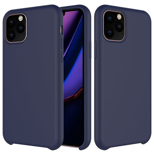 For iPhone 11 Pro Solid Color Liquid Silicone Shockproof Case (Dark Blue) by buy2fix