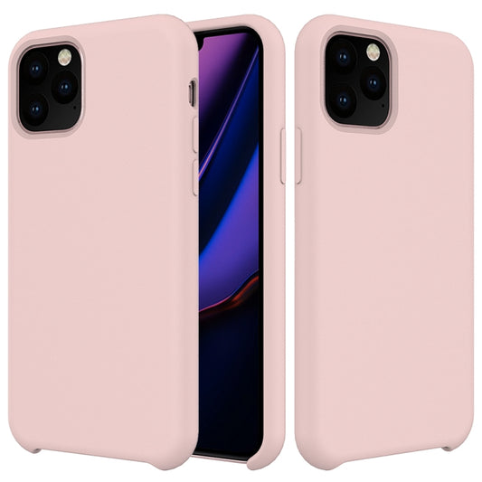For iPhone 11 Pro Solid Color Liquid Silicone Shockproof Case (Pink) by buy2fix