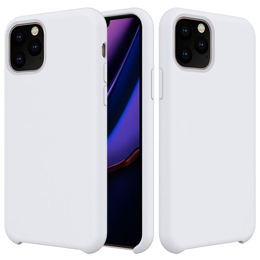 For iPhone 11 Pro Solid Color Liquid Silicone Shockproof Case (White) by buy2fix