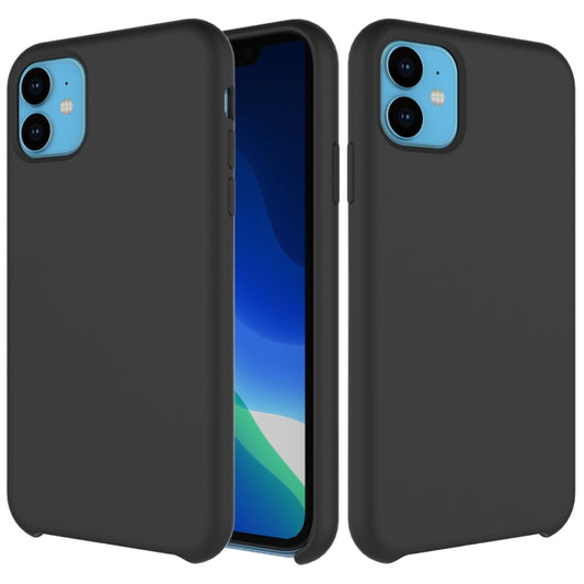 For iPhone 11 Solid Color Liquid Silicone Shockproof Case (Black) by buy2fix