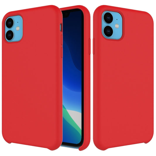 For iPhone 11 Solid Color Liquid Silicone Shockproof Case (Red) by buy2fix