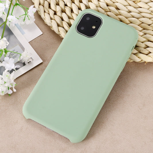 For iPhone 11 Solid Color Liquid Silicone Shockproof Case (Mint Green) by buy2fix