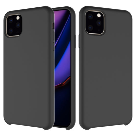 For iPhone 11 Pro Max Solid Color Liquid Silicone Shockproof Case (Black) by buy2fix