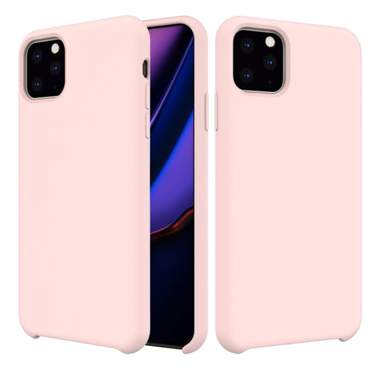 For iPhone 11 Pro Max Solid Color Liquid Silicone Shockproof Case (Pink) by buy2fix