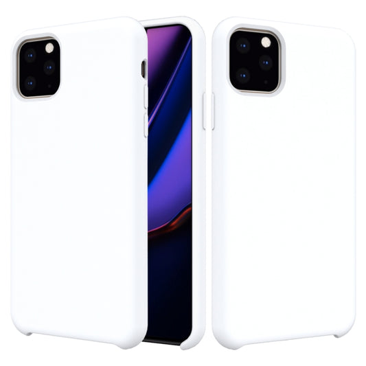 For iPhone 11 Pro Max Solid Color Liquid Silicone Shockproof Case (White) by buy2fix