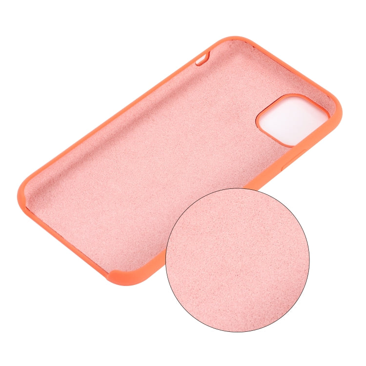 For iPhone 11 Pro Max Solid Color Liquid Silicone Shockproof Case (Melon Red) - iPhone 11 Pro Max Cases by buy2fix | Online Shopping UK | buy2fix