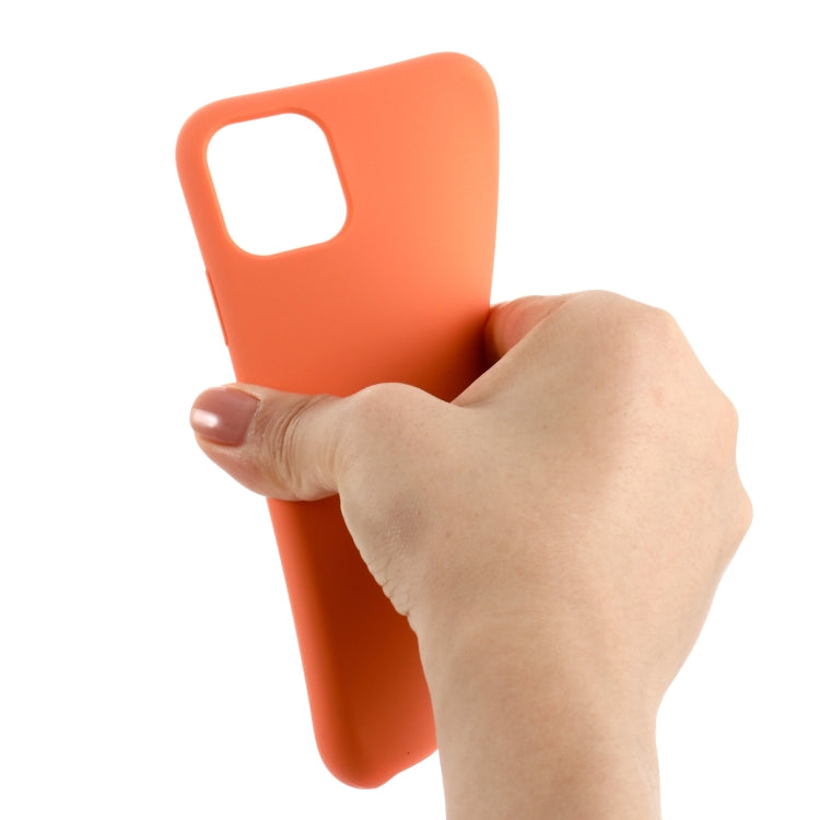 For iPhone 11 Pro Max Solid Color Liquid Silicone Shockproof Case (Melon Red) - iPhone 11 Pro Max Cases by buy2fix | Online Shopping UK | buy2fix