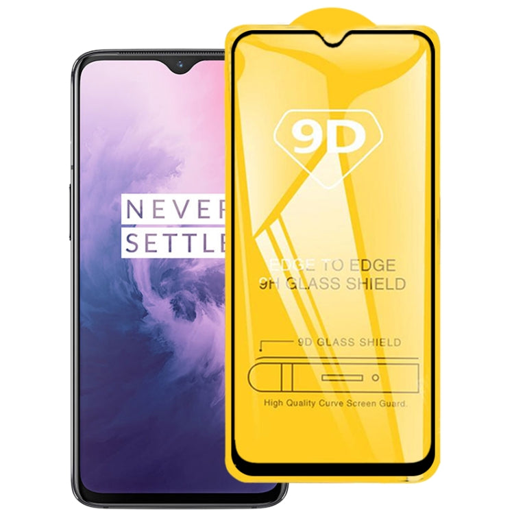 9D Full Glue Full Screen Tempered Glass Film For OnePlus 7 - OnePlus Tempered Glass by buy2fix | Online Shopping UK | buy2fix
