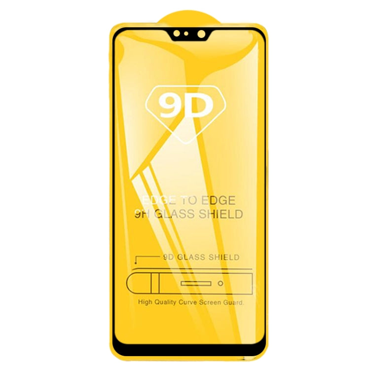 25 PCS 9D Full Glue Full Screen Tempered Glass Film For Asus Zenfone Max Pro (M2) ZB631KL - ASUS Tempered Glass by buy2fix | Online Shopping UK | buy2fix