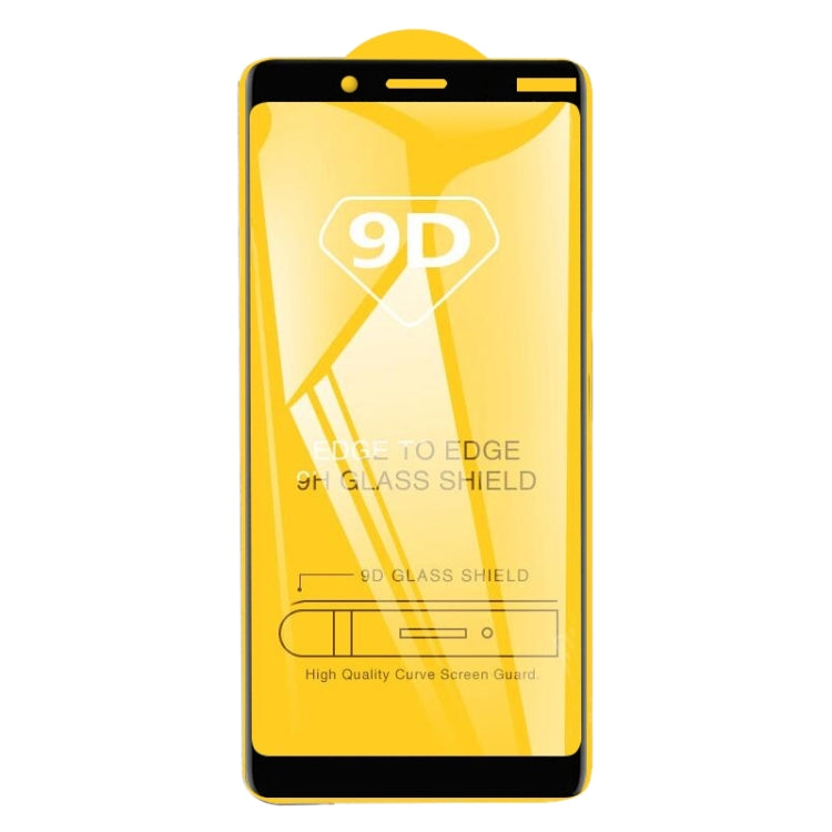 9D Full Glue Full Screen Tempered Glass Film For Nokia 3.1 Plus - Nokia Tempered Glass by buy2fix | Online Shopping UK | buy2fix
