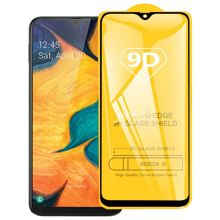 9D Full Glue Full Screen Tempered Glass Film For Galaxy A40S - Galaxy Tempered Glass by buy2fix | Online Shopping UK | buy2fix