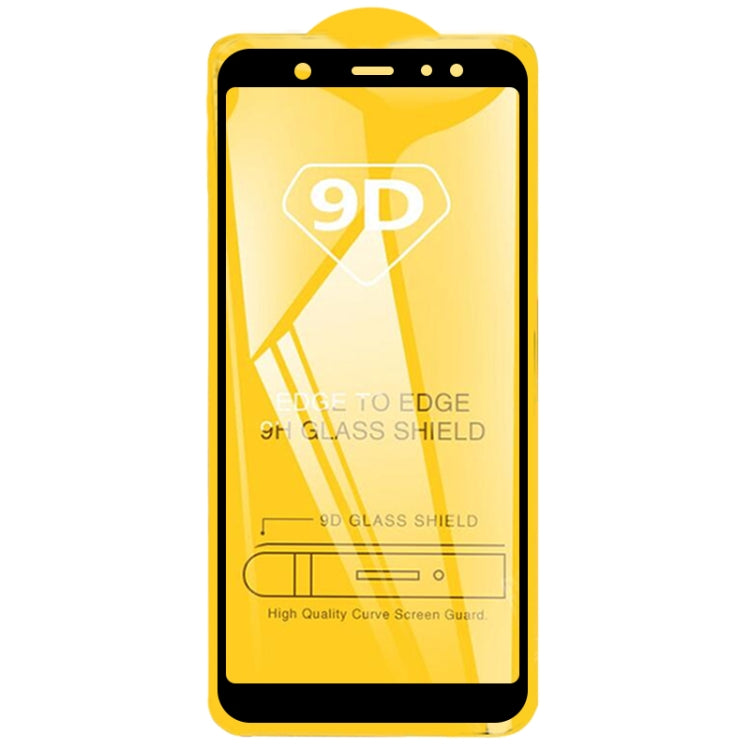 9D Full Glue Full Screen Tempered Glass Film For Galaxy A6+ (2018) - Galaxy Tempered Glass by buy2fix | Online Shopping UK | buy2fix