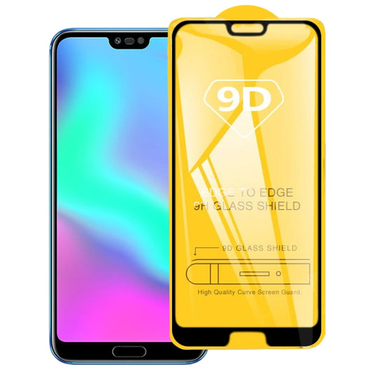 9D Full Glue Full Screen Tempered Glass Film For Huawei Honor 10 - Honor Tempered Glass by buy2fix | Online Shopping UK | buy2fix